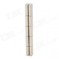 3 x 10mm Cylinder Shaped Magnet - Silver White (20 PCS)