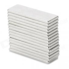 Rectangle Shaped NdFeB Magnets - Silver (15 PCS) Rectangle Shaped NdFeB Magnets - Silver (15 PCS)