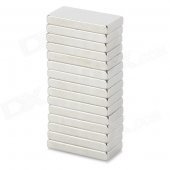 Rectangle Shaped NdFeB Magnets - Silver (15 PCS)