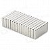 Rectangle Shaped NdFeB Magnets - Silver (15 PCS) Rectangle Shaped NdFeB Magnets - Silver (15 PCS)