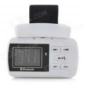 1.35" LCD Bluetooth V2.0 Car Steering Wheel MP3 Player w/ Mini USB / TF - White + Black