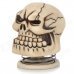 Cool Skull Style 5W Portable Speaker w/ 3.5mm Jack - Off-White + Black