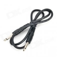 JinJiang 6.5mm Male to Male Audio Video Connection Cable - Black (110cm) JinJiang 6.5mm Male to Male Audio Video Connection Cable - Black (110cm)