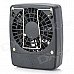 GT825B Portable 5V 1A USB 2.0 Powered 7-Blade 3-Mode Mini Fan - Black (1 x 18650)