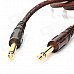 JinJiang Gold-Plated 6.5mm Male to Male Audio Connection Cable for Electric Guitar / Bass - Brown JinJiang Gold-Plated 6.5mm Male to Male Audio Connection Cable for Electric Guitar / Bass - Brown