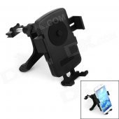 360 Degree Rotation Car Air Conditioning Vent Holder Bracket for Phone / GPS Navigation - Black