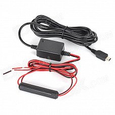 12V-24V Input / 5V 1.5A Mini USB Output Step-down Wire w/ Protector for Car GPS / Camcorder