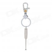 RIMEI A246-1 Stainless Steel Keychain w/ Ear Pick - Silver