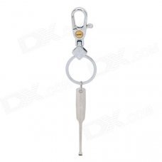 RIMEI A246-1 Stainless Steel Keychain w/ Ear Pick - Silver