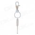 RIMEI A246-1 Stainless Steel Keychain w/ Ear Pick - Silver