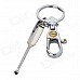RIMEI A246-1 Stainless Steel Keychain w/ Ear Pick - Silver
