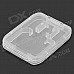 TF / SD / Micro SD Card Plastic Box - Translucent White (5 PCS) TF / SD / Micro SD Card Plastic Box - Translucent White (5 PCS)
