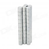 XL-63 Cylindrical NdFeB Magnets - Silver (50 PCS)