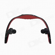Rechargeable Sports Music Bluetooth V3.0 Headset w/ Microphone - Black + Red Rechargeable Sports Music Bluetooth V3.0 Headset w/ Microphone - Black + Red