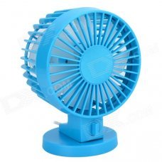 LZZ-8 Mini 30° Rotary USB Powered 2-Mode 2-Blade Fan - Blue LZZ-8 Mini 30° Rotary USB Powered 2-Mode 2-Blade Fan - Blue
