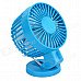 LZZ-8 Mini 30° Rotary USB Powered 2-Mode 2-Blade Fan - Blue LZZ-8 Mini 30° Rotary USB Powered 2-Mode 2-Blade Fan - Blue