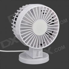 LZZ-8 Mini 30° Rotary USB Powered 2-Mode 2-Blade Fan - White LZZ-8 Mini 30° Rotary USB Powered 2-Mode 2-Blade Fan - White