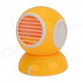 Yiyuan Commodity C07-1000-U1003 Bladeless USB Powered Mini Cooling Turbo Fan - Yellow + White