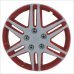 14 Inch ABS Car Wheel Hub Cover - Red + Silver (4 PCS) 14 Inch ABS Car Wheel Hub Cover - Red + Silver (4 PCS)