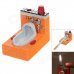 Fashion Toilet Style Butane Jet Gas Lighter - Orange + White + Red Fashion Toilet Style Butane Jet Gas Lighter - Orange + White + Red