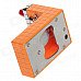 Fashion Toilet Style Butane Jet Gas Lighter - Orange + White + Red Fashion Toilet Style Butane Jet Gas Lighter - Orange + White + Red