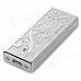 JiaQiang Aluminum Alloy USB Rechargeable Electronic Cigarette Lighter - Silver