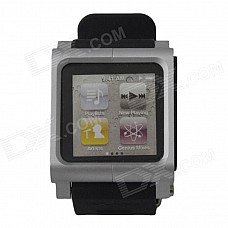 HH060 Wrist Watch Style Protective Wrist Watch Band Case for IPOD NANO 6 - Silver HH060 Wrist Watch Style Protective Wrist Watch Band Case for IPOD NANO 6 - Silver