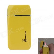 Stylish Mini Windproof Butane Gas Lighter - Yellow Stylish Mini Windproof Butane Gas Lighter - Yellow