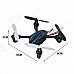 Brilink BH18 Mini 2.4G Radio Control 4-CH Quadcopter R/C Aircraft w/ 6-Axis Gyro - Black + Blue Brilink BH18 Mini 2.4G Radio Control 4-CH Quadcopter R/C Aircraft w/ 6-Axis Gyro - Black + Blue