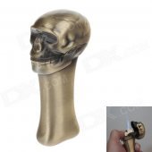 6713 Skull Shape Super Fire Windproof Butane Jet Gas Lighter - Golden