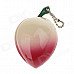 Peach Shaped Portable Gas Lighter w/ Chain - Red + Beige + Green Peach Shaped Portable Gas Lighter w/ Chain - Red + Beige + Green