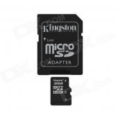 Kingston 32GB microSDHC Class 4 Flash Memory Card with SD Adapter
