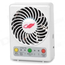 GT827B Portable 7-Blade 3-Mode 5V USB 2.0 Fan w/ LED Indicator - White GT827B Portable 7-Blade 3-Mode 5V USB 2.0 Fan w/ LED Indicator - White