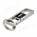 OMUDA BZYS69 ''8'' Shaped Double Ring Keychain - Silver + Black + Multi-Colored OMUDA BZYS69 ''8'' Shaped Double Ring Keychain - Silver + Black + Multi-Colored