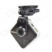 Sunty A730 1.5" TFT 3.0 MP Car Camera DVR Recorder w/ GPS Logger / G-Sensor / WDR - Black