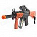 Toy Gun w/ Silencer / Telescopic Sights / Lighting / Sound Effect - Black + Dark Brown Toy Gun w/ Silencer / Telescopic Sights / Lighting / Sound Effect - Black + Dark Brown