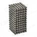 CHEERLINK XB-01 3mm DIY Magnet Balls / Neodymium Iron Educational Toys Set - Silver Black (432 PCS)