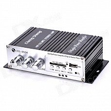 ChengSheng 9004 40W 2-CH MP3 Amplifier w/ SD / USB for Car / Motorcycle - Black ChengSheng 9004 40W 2-CH MP3 Amplifier w/ SD / USB for Car / Motorcycle - Black
