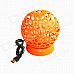 Ball Style USB Powered Mini Desktop 4-Blade Fan - Orange Ball Style USB Powered Mini Desktop 4-Blade Fan - Orange
