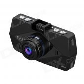 Sunty A86S Full HD 1080P 2.7" LCD Car Dash Wide Angle DVR Camera Recorder w/ G-sensor - Black