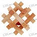 Bead-in-Cage Wooden Puzzle Brain Teaser IQ Toy