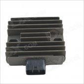 YHC-SH678A-12 Universal Motorcycle Body & Frame Plastic Rectifier Voltage Regulator - Black