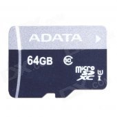 ADATA Premier microSDXC UHS-I Class10 TF Memory Card - Black + Gray (64GB)