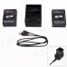 Fat Cat Smart 1.6A Fast Dual-Charging Charger+ 2-1650mAh Batteries Travelling Set for GoPro Hero3+/3 Fat Cat Smart 1.6A Fast Dual-Charging Charger+ 2-1650mAh Batteries Travelling Set for GoPro Hero3+/3