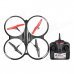 FiLiTe H07N 4-CH R/C 2.4GHz X-Drone G-Shock Quadcopter w/ Gyroscope (Mode 2) - Black + Red