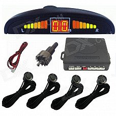 Leadway LED Display Voice Parking Radar Distance Detection System Rear Parking Sensor - Black Leadway LED Display Voice Parking Radar Distance Detection System Rear Parking Sensor - Black