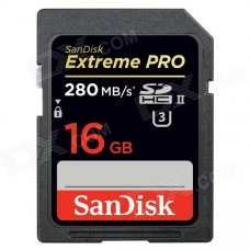 SanDisk Extreme PRO 16GB SDHC Class 3 UHS-II Flash Memory Card 280MB/s SDSDXPB-016G