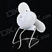 Mini Foldable AA Battery / USB-powered 2-blade Electric Fan - White Mini Foldable AA Battery / USB-powered 2-blade Electric Fan - White