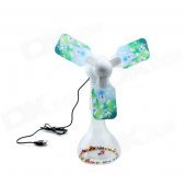 Creative Desktop USB 3-Blade Fan -Transparent white