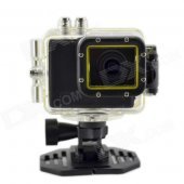 KDF28B Waterproof 1.5" LCD 1080P H.264 5.0 MP CMOS Sport Diving DVR Camcorder - Black
